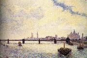 Camille Pissarro London Bridge oil painting artist